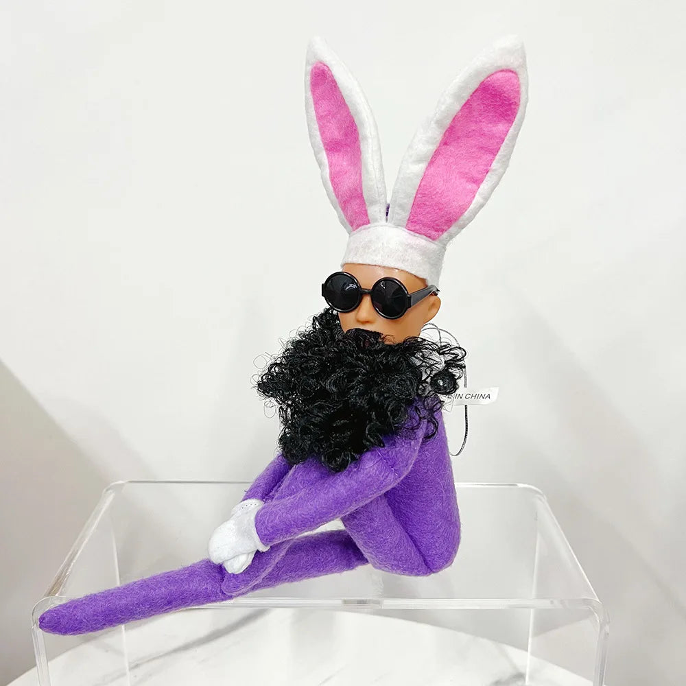 KTX-907923 Valentine's Day Plush Elf Doll Pendant - Soft Green Monster Ornament for Kids and Home Decoration