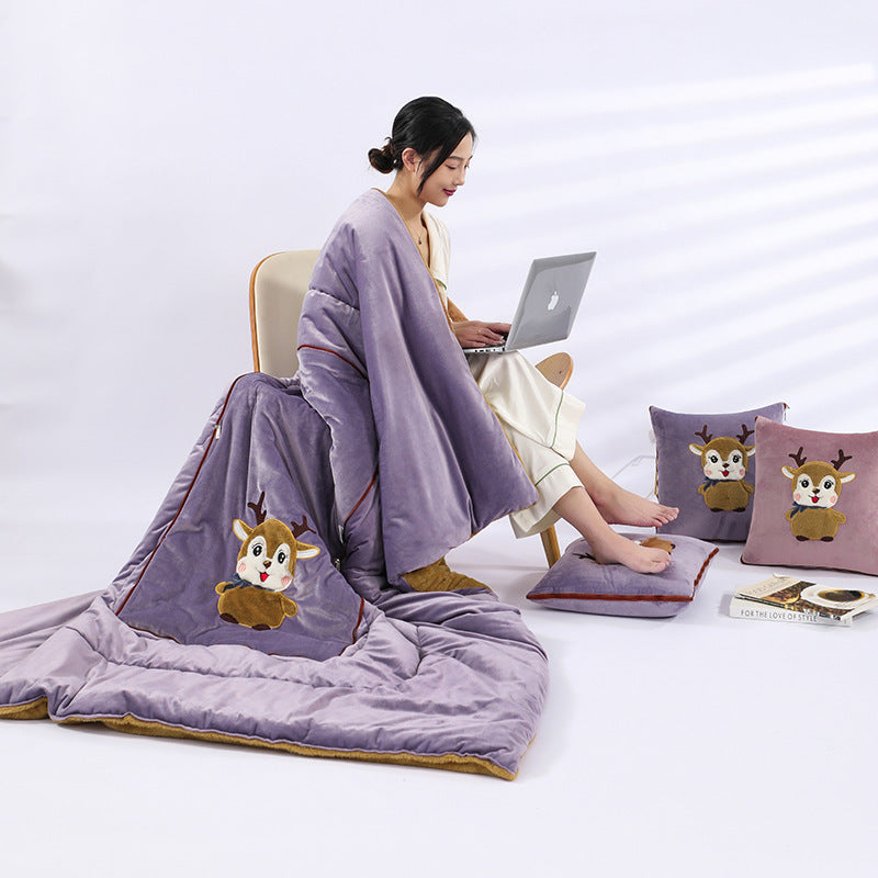 KTX-908051 Multifunctional Folding Back Seat Cushion with Cartoon Anime Design