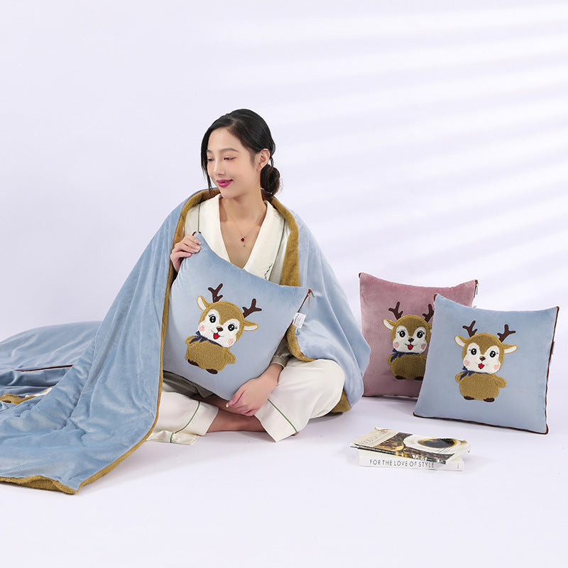 KTX-908051 Multifunctional Folding Back Seat Cushion with Cartoon Anime Design