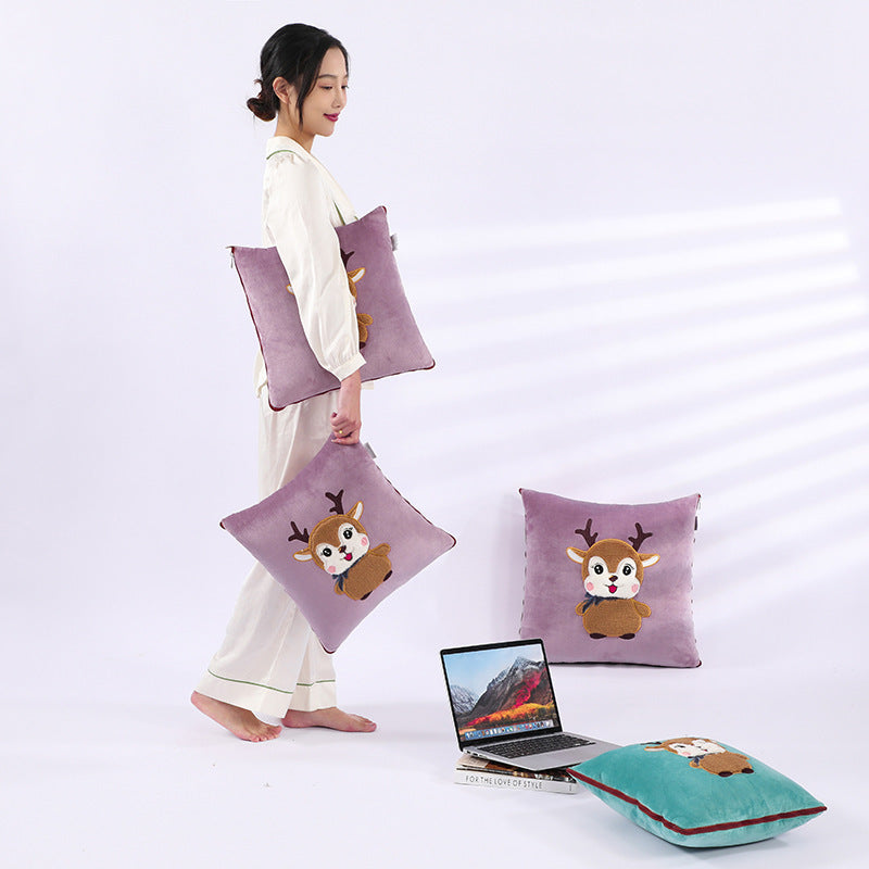 KTX-908051 Multifunctional Folding Back Seat Cushion with Cartoon Anime Design