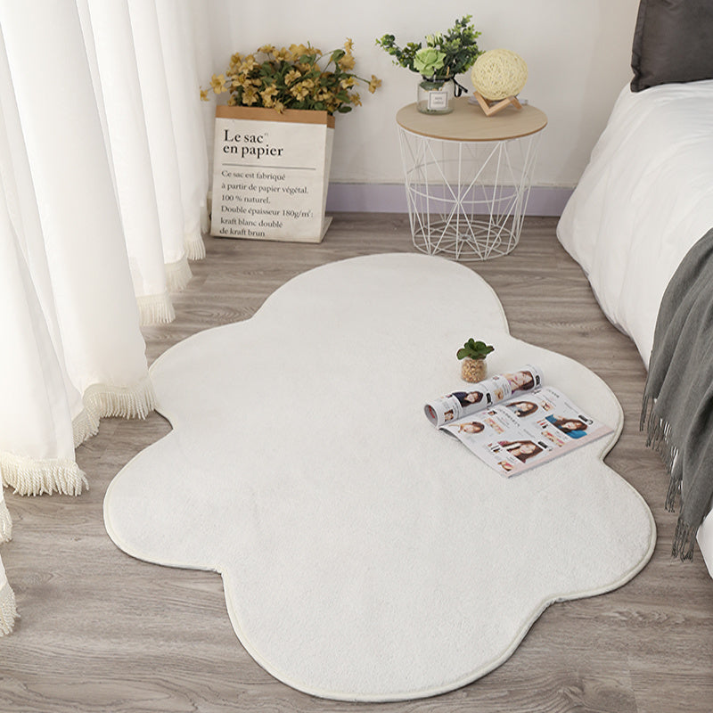KTX-908179 White Cloud Floor Mat - Japanese and Korean Style, Versatile for Bedroom, Living Room, Bathroom, and More, Available in Multiple Sizes