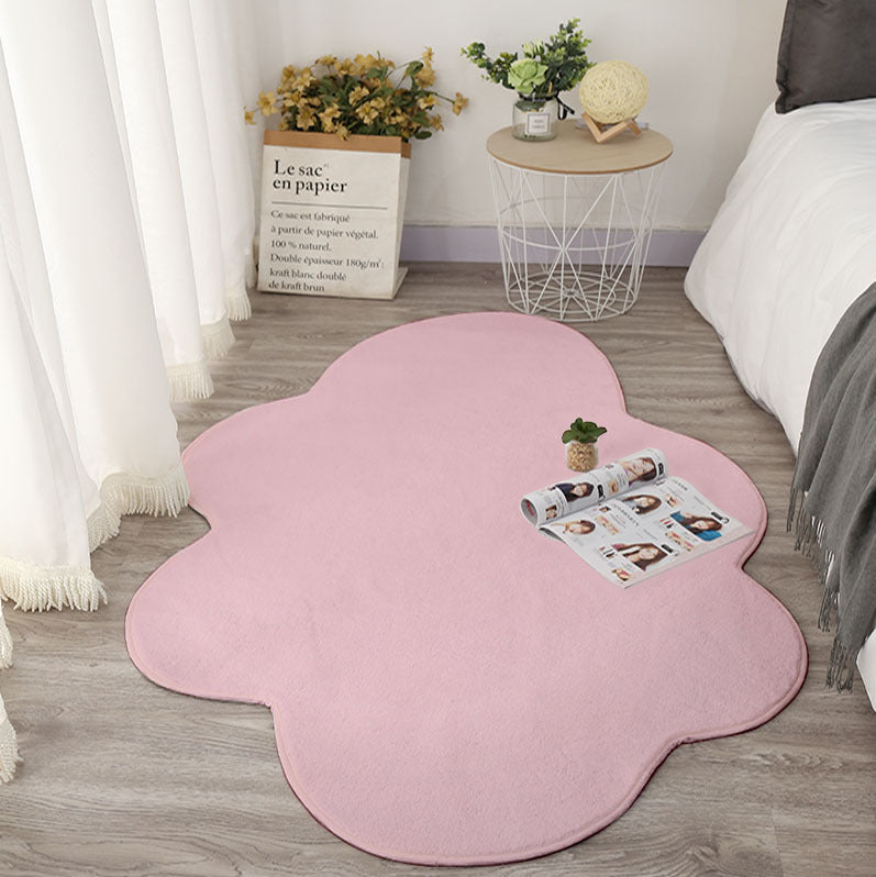 KTX-908179 White Cloud Floor Mat - Japanese and Korean Style, Versatile for Bedroom, Living Room, Bathroom, and More, Available in Multiple Sizes