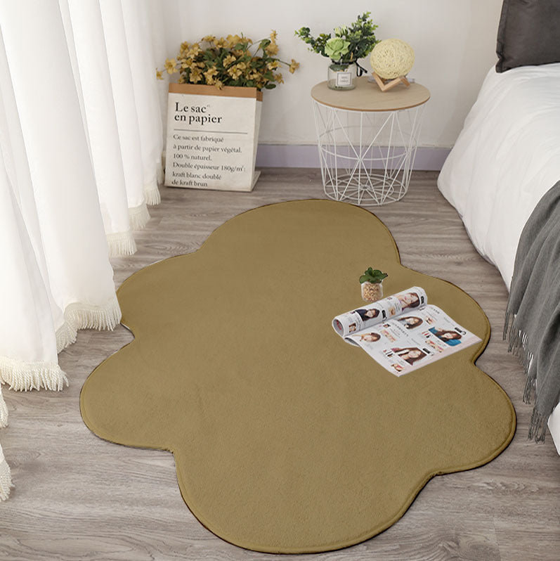 KTX-908179 White Cloud Floor Mat - Japanese and Korean Style, Versatile for Bedroom, Living Room, Bathroom, and More, Available in Multiple Sizes