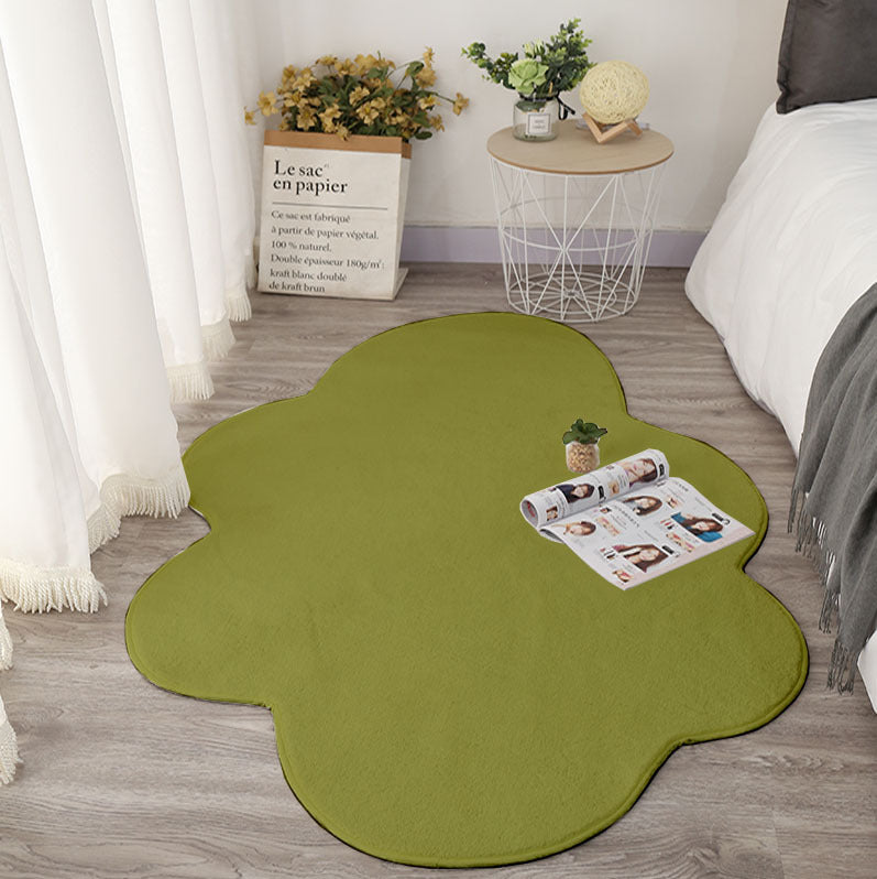 KTX-908179 White Cloud Floor Mat - Japanese and Korean Style, Versatile for Bedroom, Living Room, Bathroom, and More, Available in Multiple Sizes