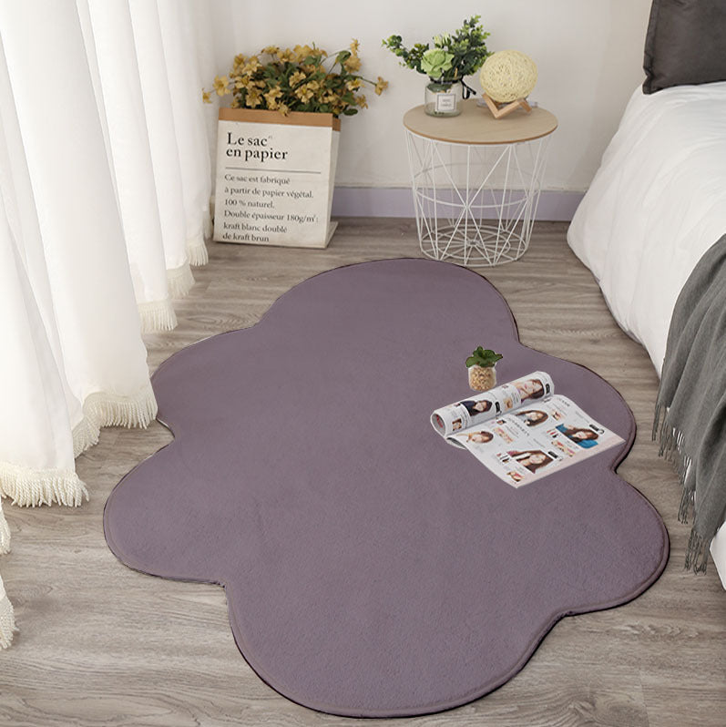 KTX-908179 White Cloud Floor Mat - Japanese and Korean Style, Versatile for Bedroom, Living Room, Bathroom, and More, Available in Multiple Sizes