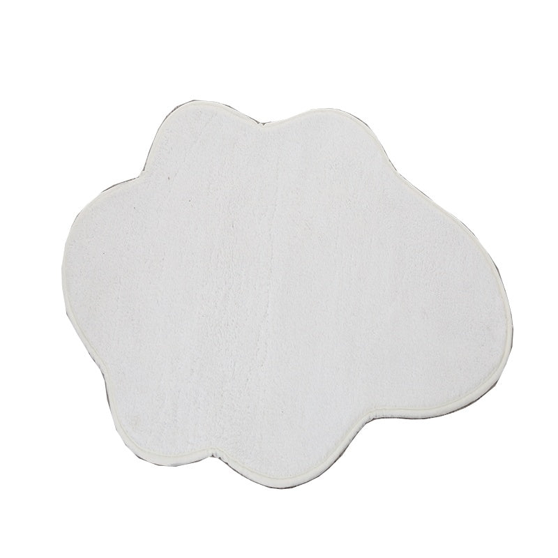 KTX-908179 White Cloud Floor Mat - Japanese and Korean Style, Versatile for Bedroom, Living Room, Bathroom, and More, Available in Multiple Sizes