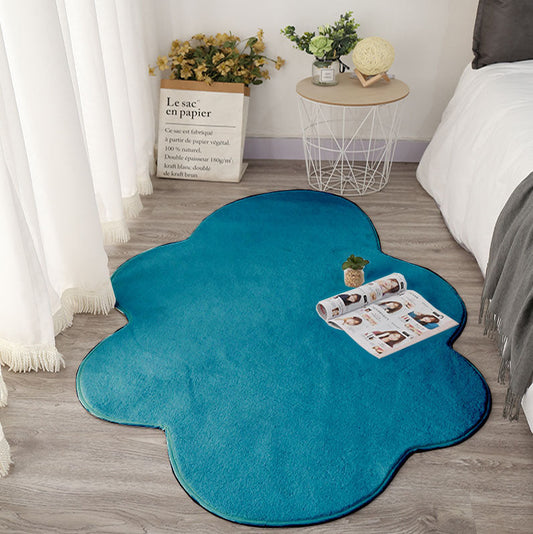 KTX-908179 White Cloud Floor Mat - Japanese and Korean Style, Versatile for Bedroom, Living Room, Bathroom, and More, Available in Multiple Sizes