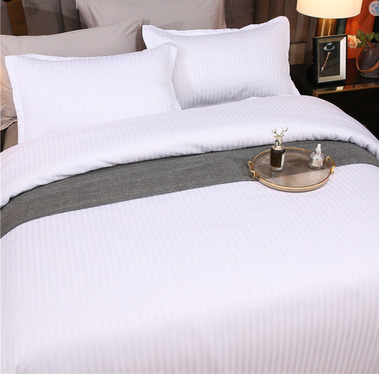 KTX-908563 Geometric Pattern Flower Bedding Set with Quilt Cover and Pillowcases, Multiple Sizes Available