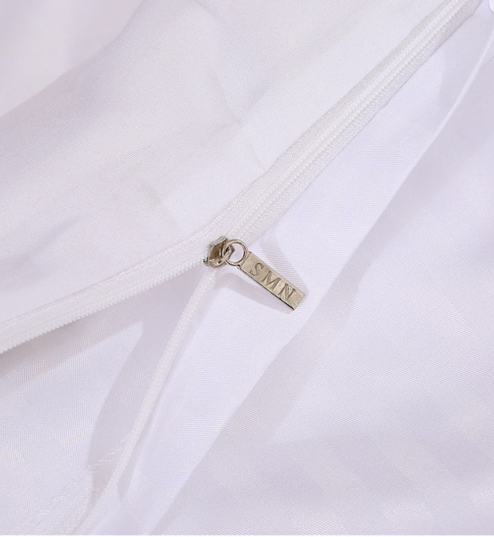 KTX-908563 Geometric Pattern Flower Bedding Set with Quilt Cover and Pillowcases, Multiple Sizes Available