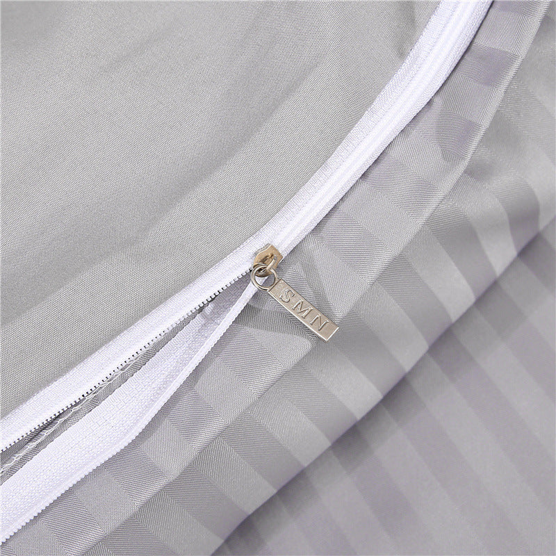 KTX-908563 Geometric Pattern Flower Bedding Set with Quilt Cover and Pillowcases, Multiple Sizes Available