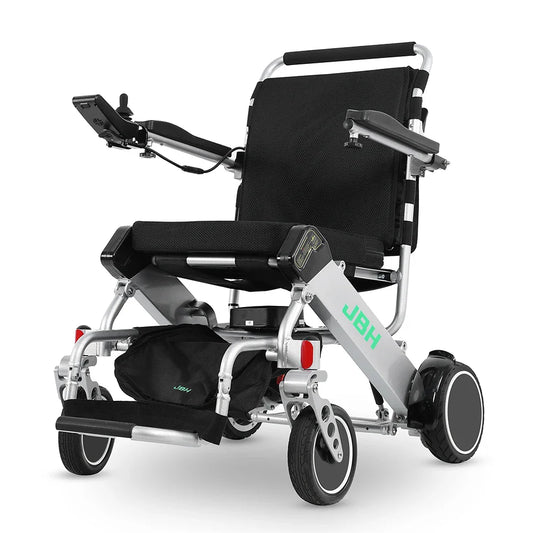KTX-909267 Folding Electric Wheelchair with Front Wheel Rim, Aluminum Alloy Frame, 20km Driving Range