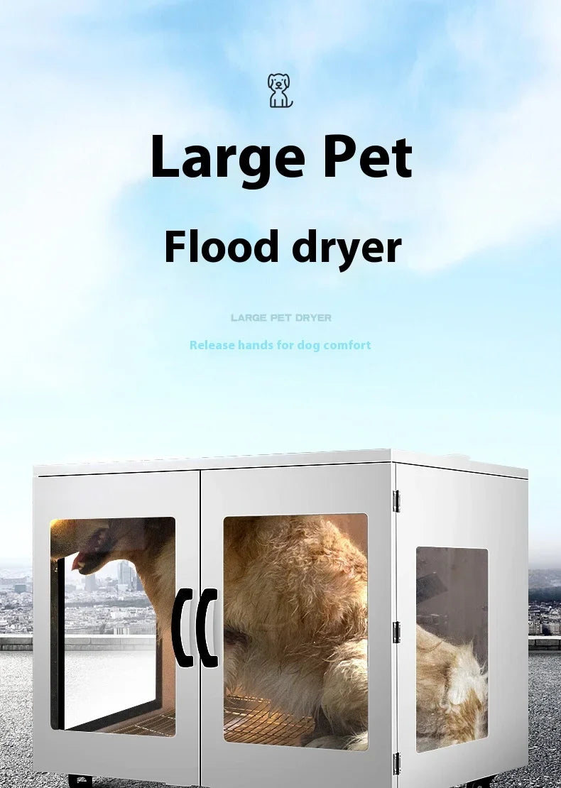 KTX-909651 Eco-Friendly Large Air Dryer for Dogs and Cats - Electric Plastic Pet Bathing and Cleaning Tool