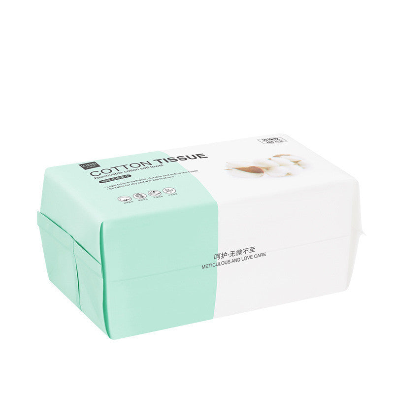 KTX-909971 Disposable Facial Cleansing Towels - 100 Cotton Fibers for Makeup Removal and Cleansing