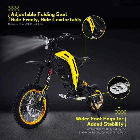 KTX-910099 Titaone 3500W 48V Electric Racing Motocross Dirt Bike for Teenagers, Max Speed 50km/h, Aluminum Alloy Frame