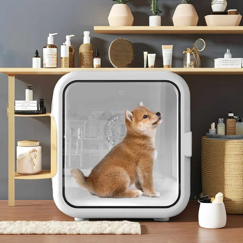 KTX-910803 65L Capacity Temperature-Controlled Air Drying Box for Small to Medium Dogs and Cats