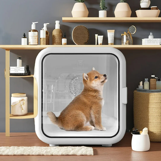 KTX-910803 65L Capacity Temperature-Controlled Air Drying Box for Small to Medium Dogs and Cats