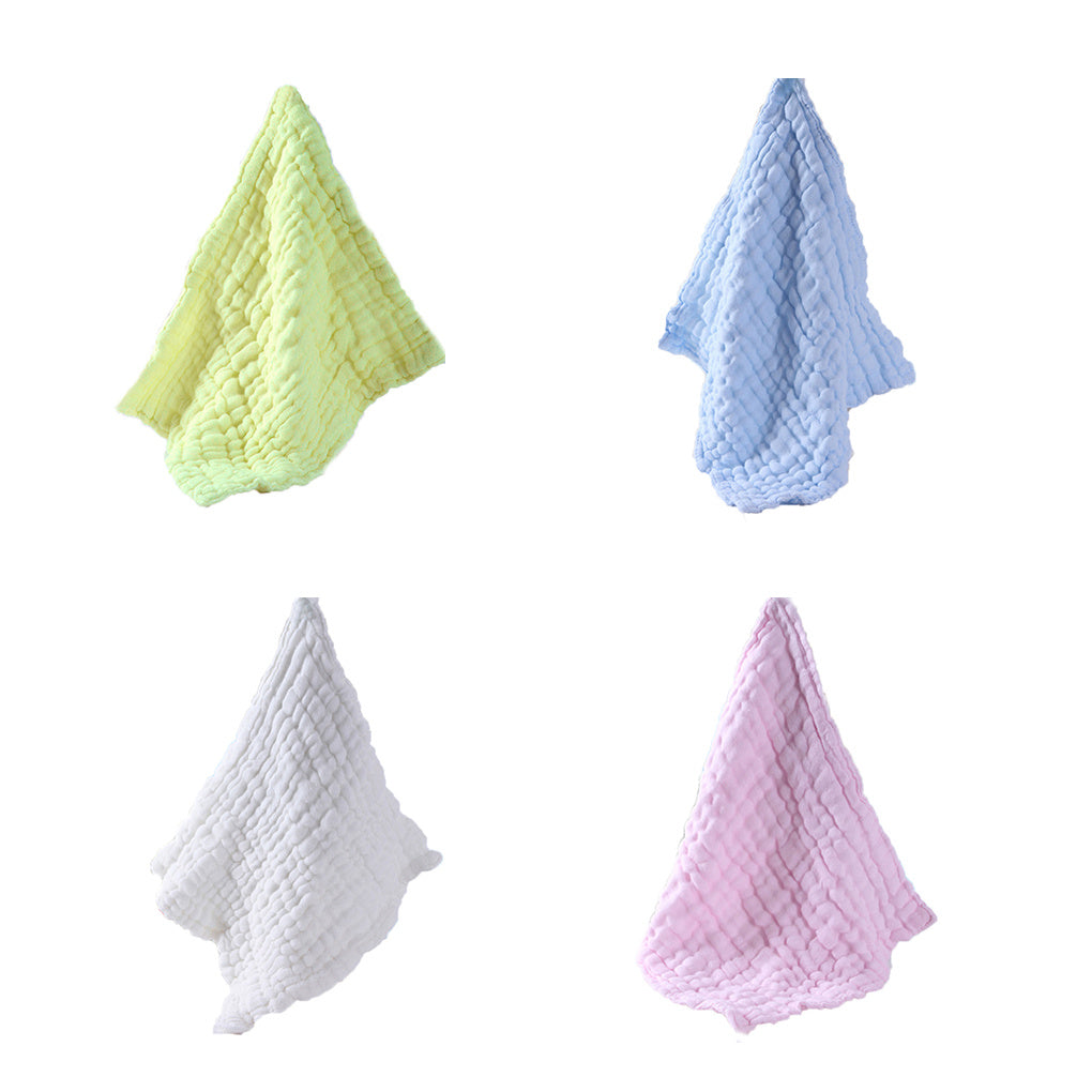 KTX-911123 Cotton Washed Gauze Baby Towel - Hypoallergenic, Eco-Friendly, Soft & Absorbent (28x28cm)