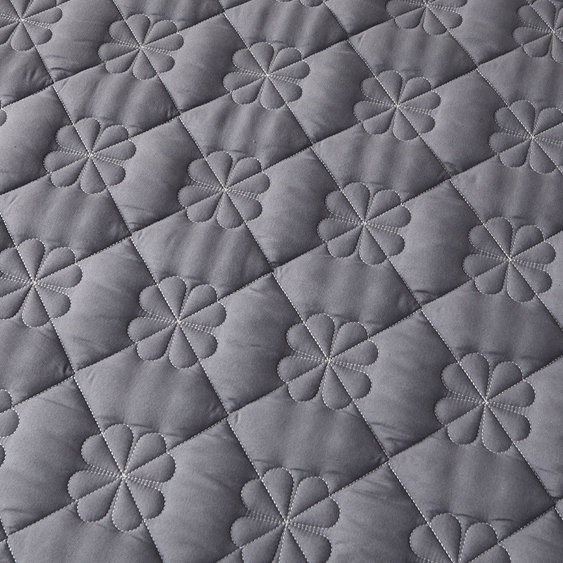 KTX-911507 Brushed Cotton Fitted Sheet with Dust Protection in Elegant Floral Designs