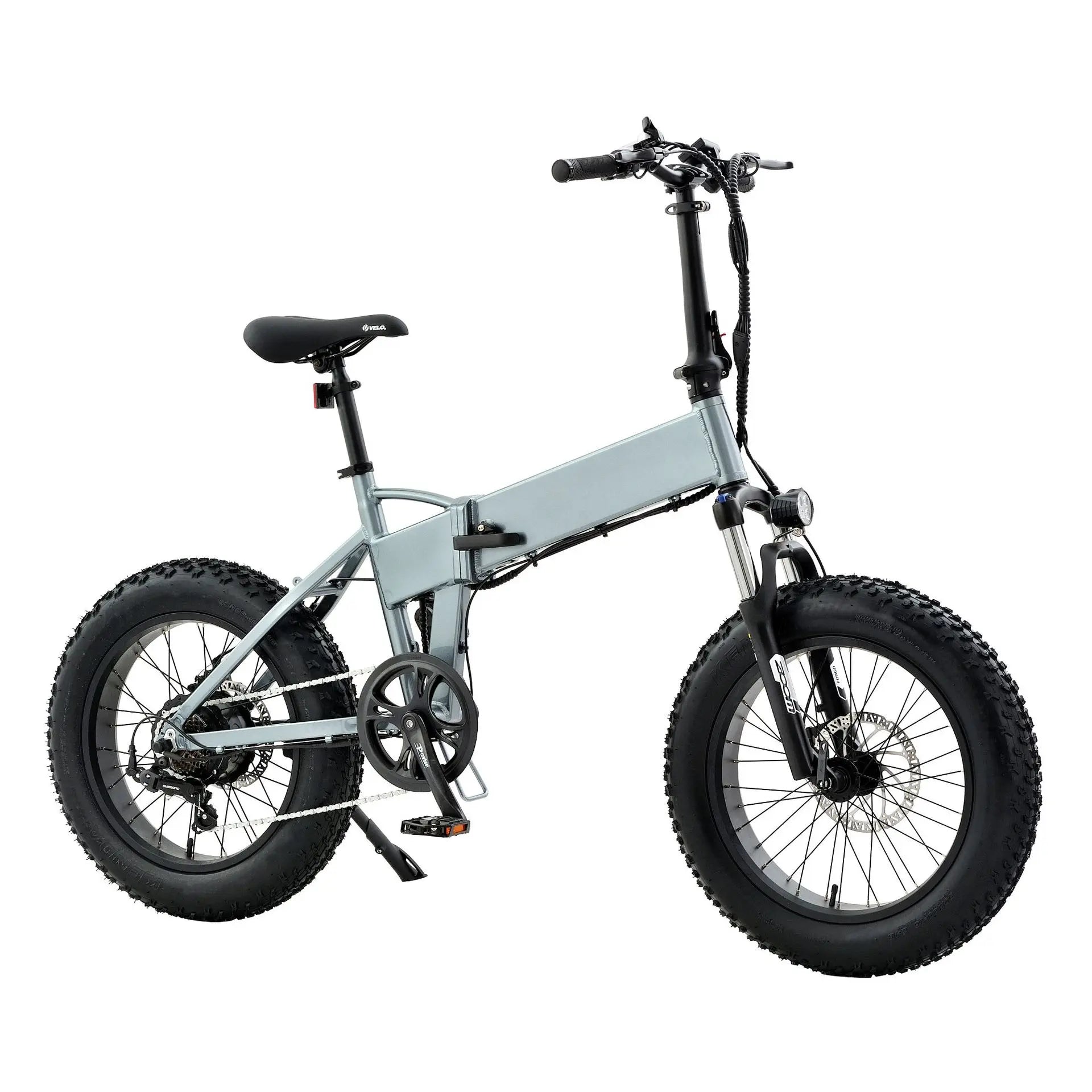 KTX-912019 Foldable Electric Fat Tire Off-Road Bike with 7-Speed Gears and 48V Power