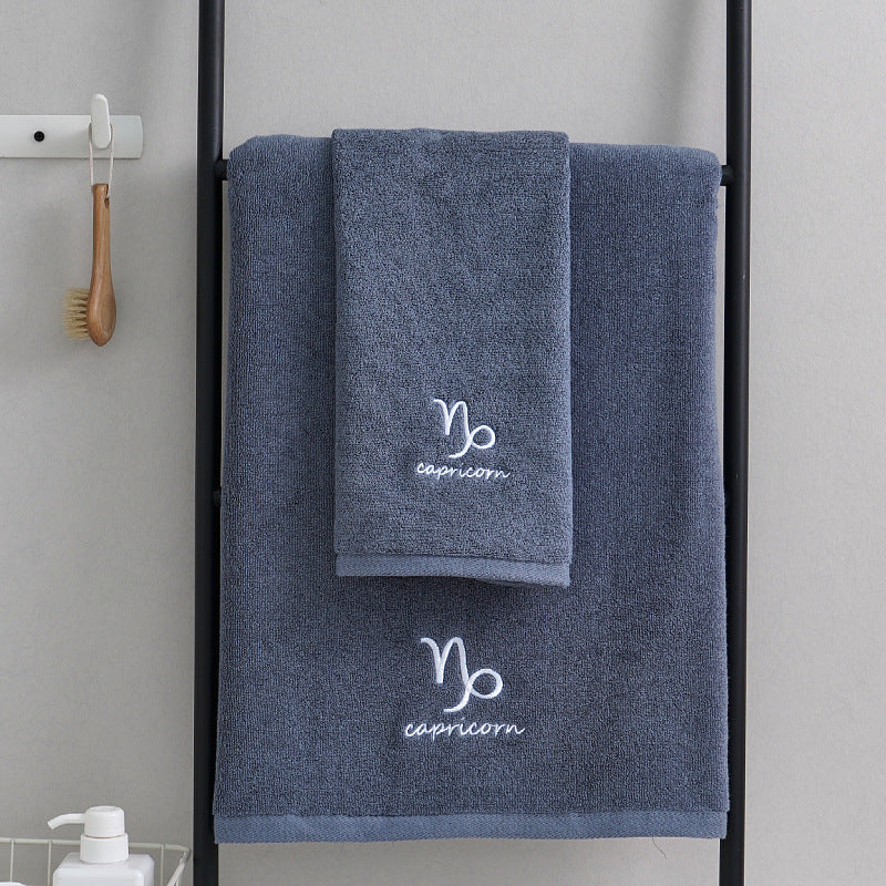 KTX-913427 Cotton Constellation Bath and Beach Towels in Multiple Zodiac Color Options