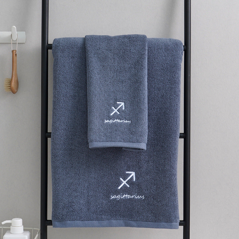 KTX-913427 Cotton Constellation Bath and Beach Towels in Multiple Zodiac Color Options
