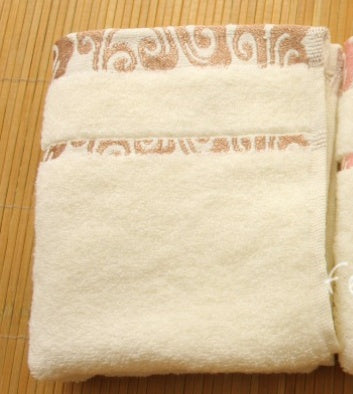 KTX-914579 Thick Cotton Jacquard Face Towel - Crepe-Free, Soft & Absorbent - 33x73 cm