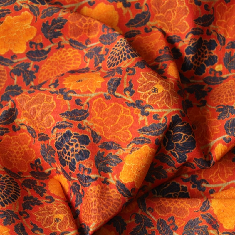 KTX-914835 Cotton Corduroy Fabric with 26 Sunken Stripes - 140cm Wide, Digital Print, Multiple Lengths Available