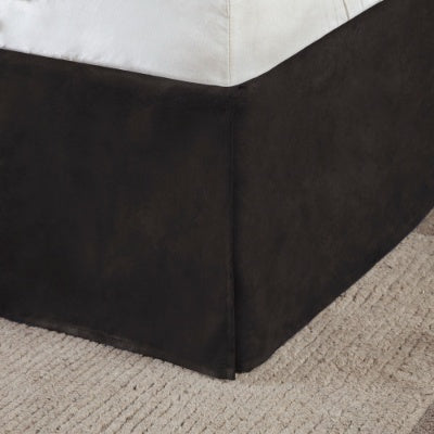 KTX-914835 Faux Suede 7-Piece Comforter Set in Grey, Tan, and Brown for King/Queen/California King Beds