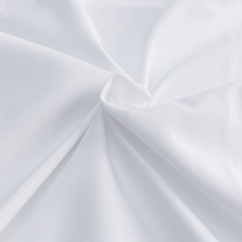 KTX-915987 Pure Cotton White Bed Sheet for Single Beds - Soft and Comfortable
