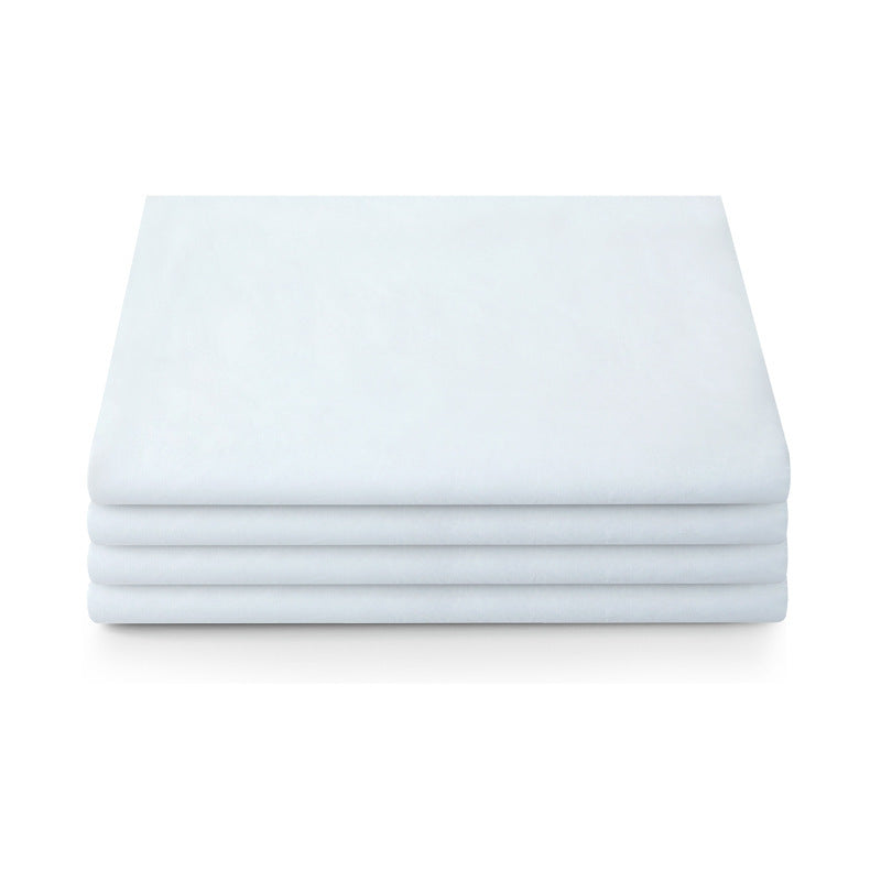 KTX-915987 Pure Cotton White Bed Sheet for Single Beds - Soft and Comfortable