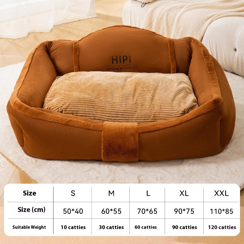 KTX-916435 Waterproof Washable Non-Stick Fur Kennel for Small and Medium Dogs