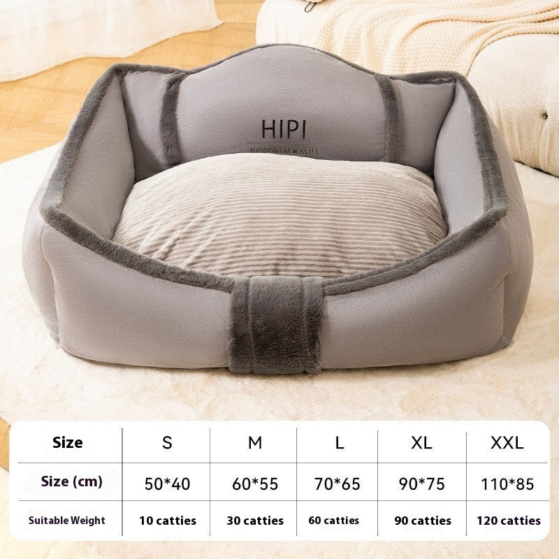 KTX-916435 Waterproof Washable Non-Stick Fur Kennel for Small and Medium Dogs