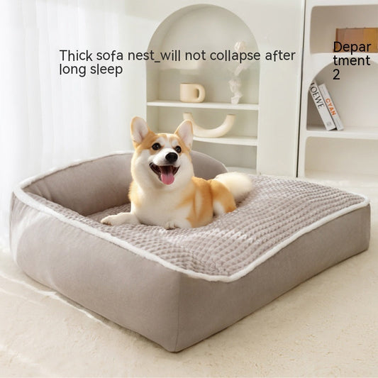 KTX-916435 Waterproof Washable Non-Stick Fur Kennel for Small and Medium Dogs