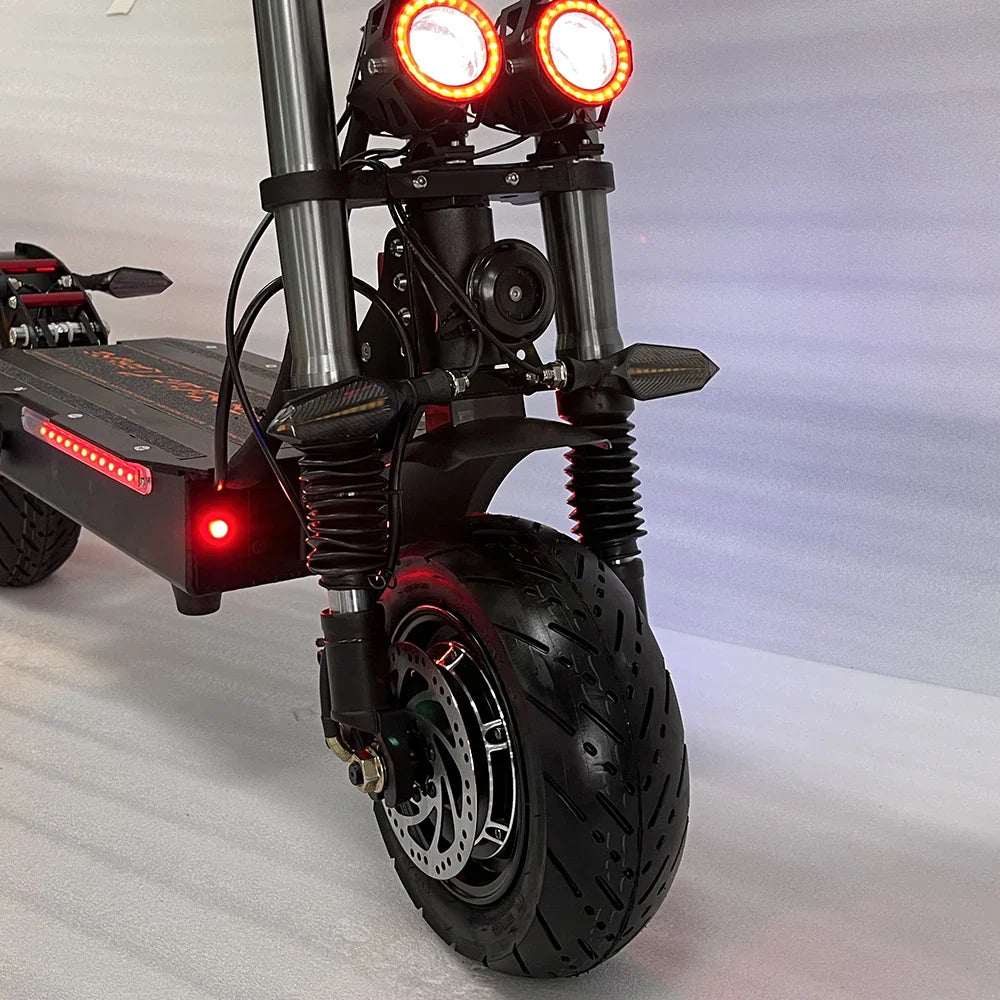 KTX-917331 Dual Motor Electric Scooter, 5600W, 60V/38Ah, Foldable, Max Speed 95km/h, 90-110km Range