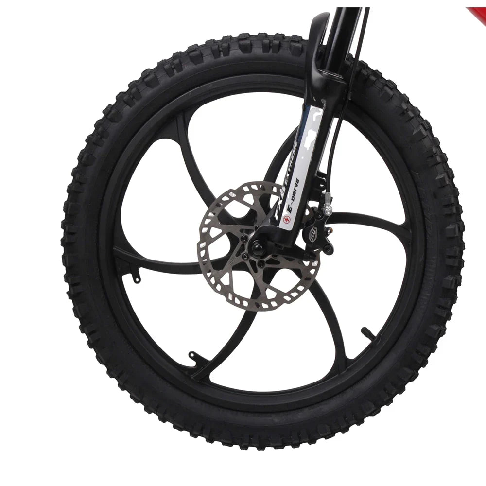 KTX-918867 20-Inch Electric Balance Bike for Kids, 36V Brushless Motor, Hydraulic Disc Brakes, Aluminum Frame, Ages 8-13