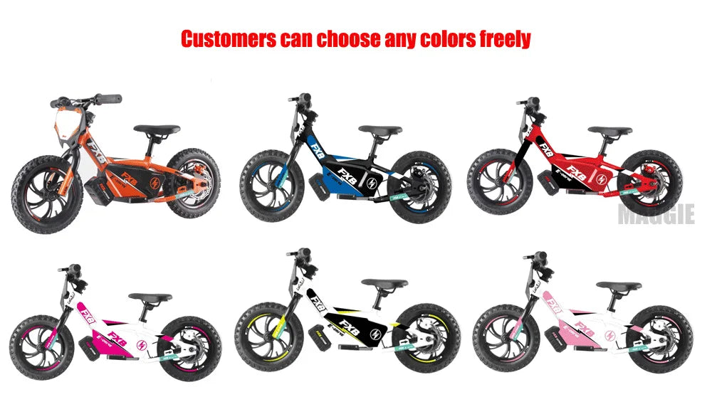 KTX-920019 Kids Electric Balance Bike 250W 36V 5.0AH 16" with Aluminum Frame and Disc Brake