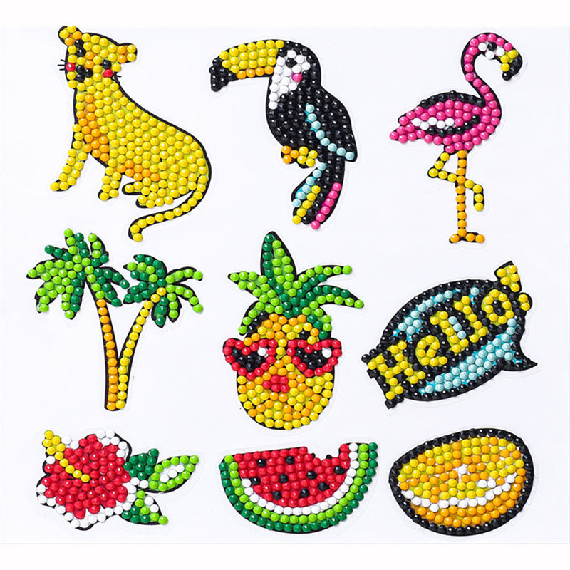 KTX-923731 5D DIY Diamond Art Kit with Resin Drill - 6x8cm Decorative Frame