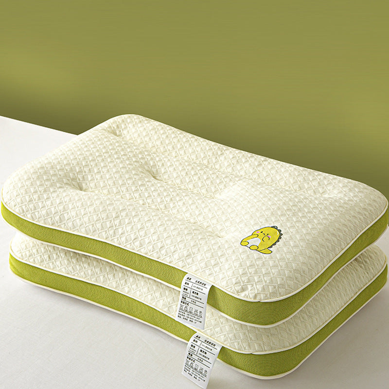 KTX-923859 Cartoon Dinosaur Kids Pillow for Cervical Support and Comfortable Sleep