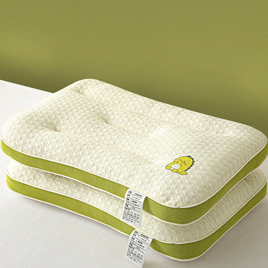 KTX-923859 Cartoon Dinosaur Kids Pillow for Cervical Support and Comfortable Sleep