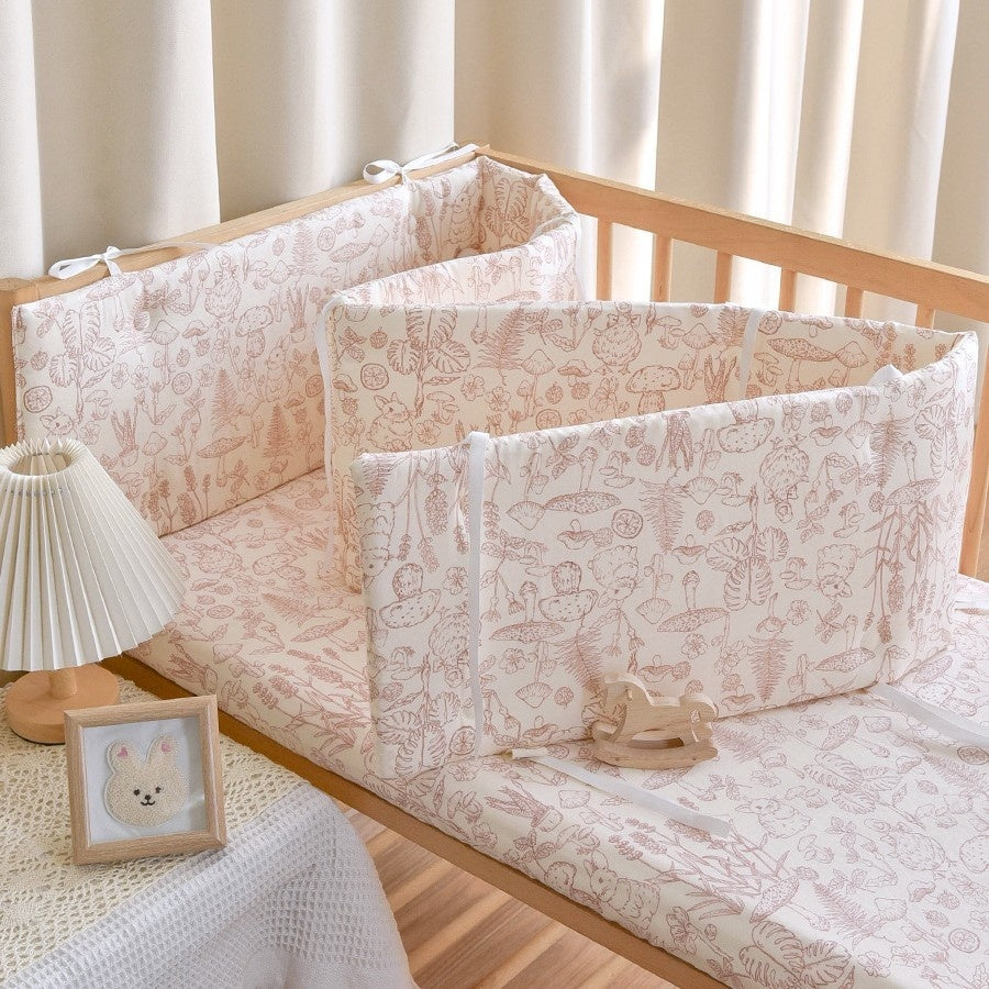 KTX-923859 Newborn Baby Cotton Gauze Bed Fence – Multiple Sizes Available