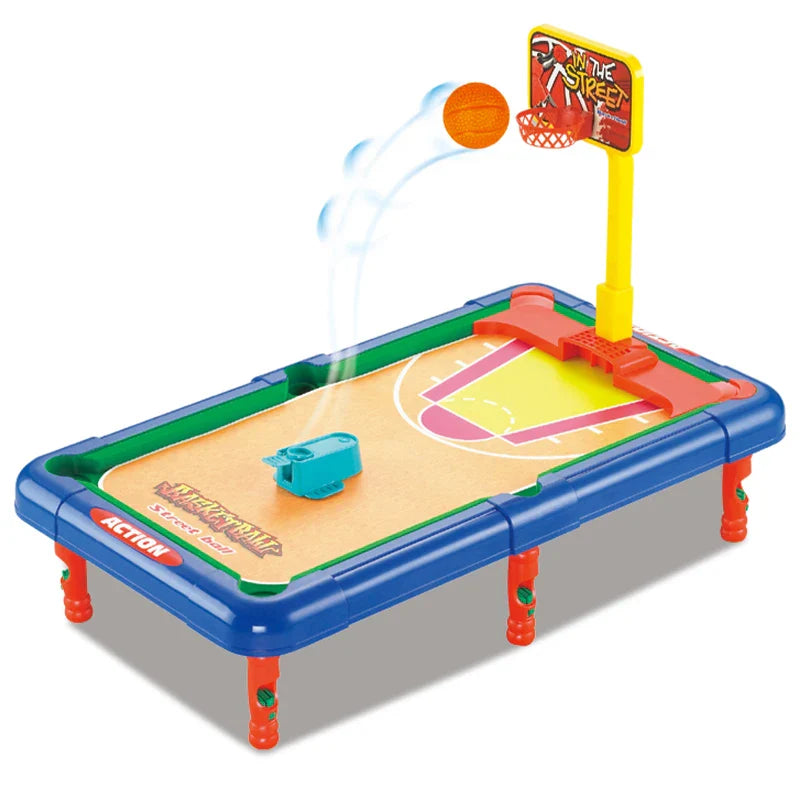 KTX-924307 Mini 6-in-1 Interactive Tabletop Game Set for Pool, Hockey, Basketball, and Golf, Ages 3+