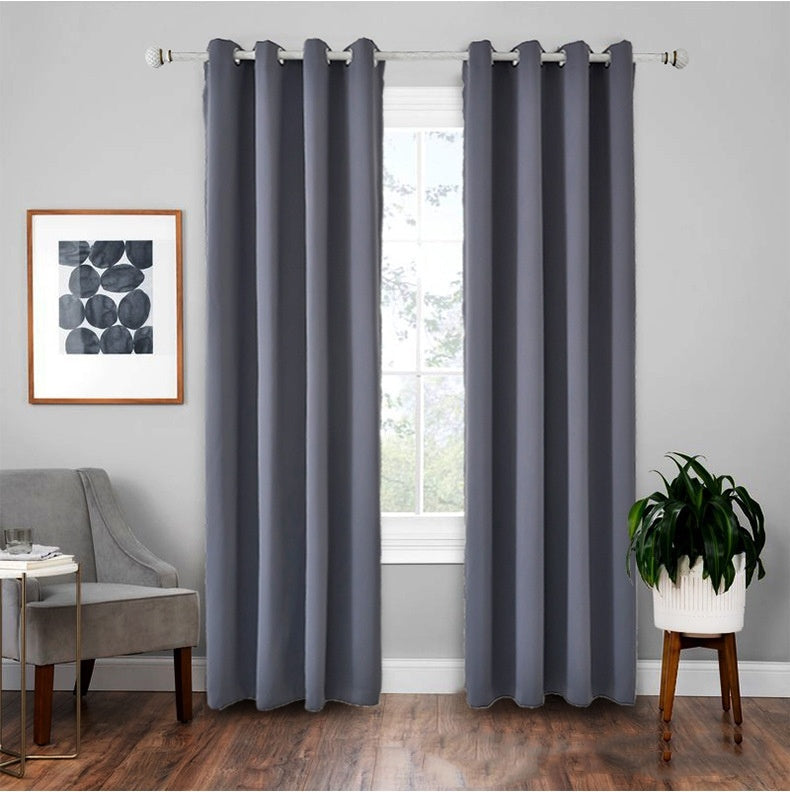 KTX-924755 Modern Glow-in-the-Dark High Precision Shading Curtain - 71%-90% Sunshade, Stone Finished Fabric