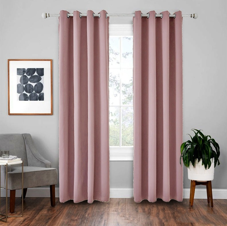 KTX-924755 Modern Glow-in-the-Dark High Precision Shading Curtain - 71%-90% Sunshade, Stone Finished Fabric