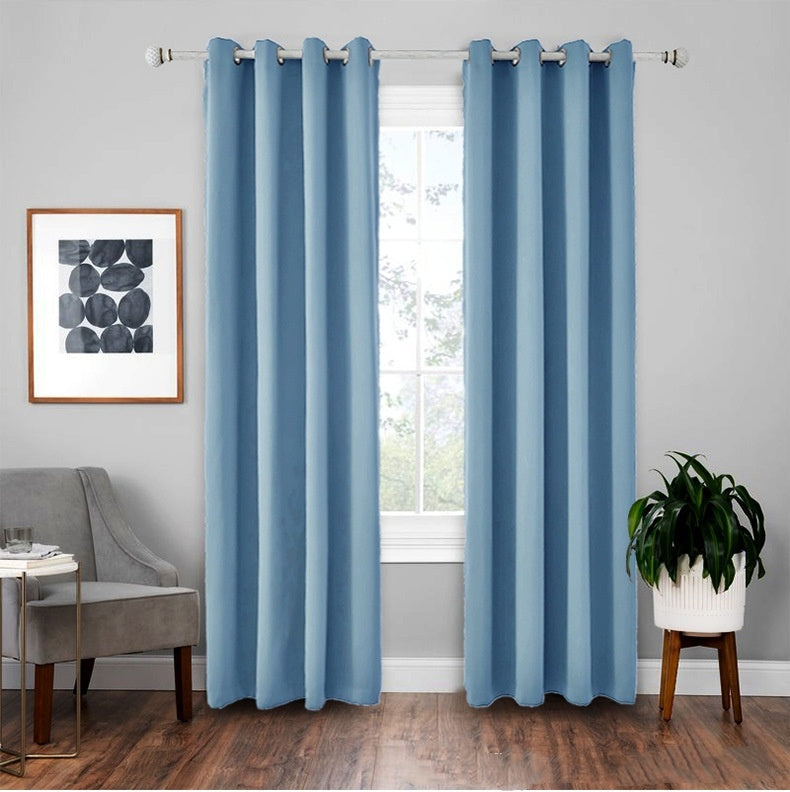 KTX-924755 Modern Glow-in-the-Dark High Precision Shading Curtain - 71%-90% Sunshade, Stone Finished Fabric