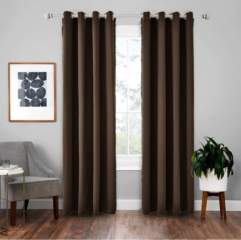 KTX-924755 Modern Glow-in-the-Dark High Precision Shading Curtain - 71%-90% Sunshade, Stone Finished Fabric