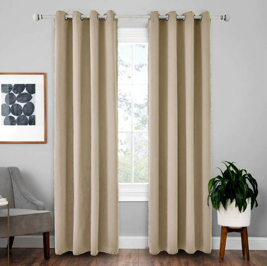 KTX-924755 Modern Glow-in-the-Dark High Precision Shading Curtain - 71%-90% Sunshade, Stone Finished Fabric