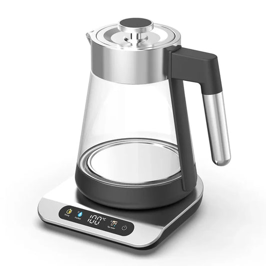 KTX-924819 Glass Electric Cooking Kettle with Temperature Control - Modern Samovar Design for Smart Kitchens