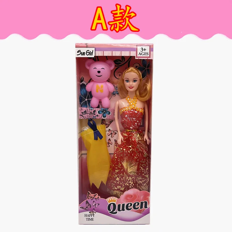 KTX-924883 Charming Soft Toy Princess Doll in Gift Box – Ideal Dress-Up Accessory for Kids