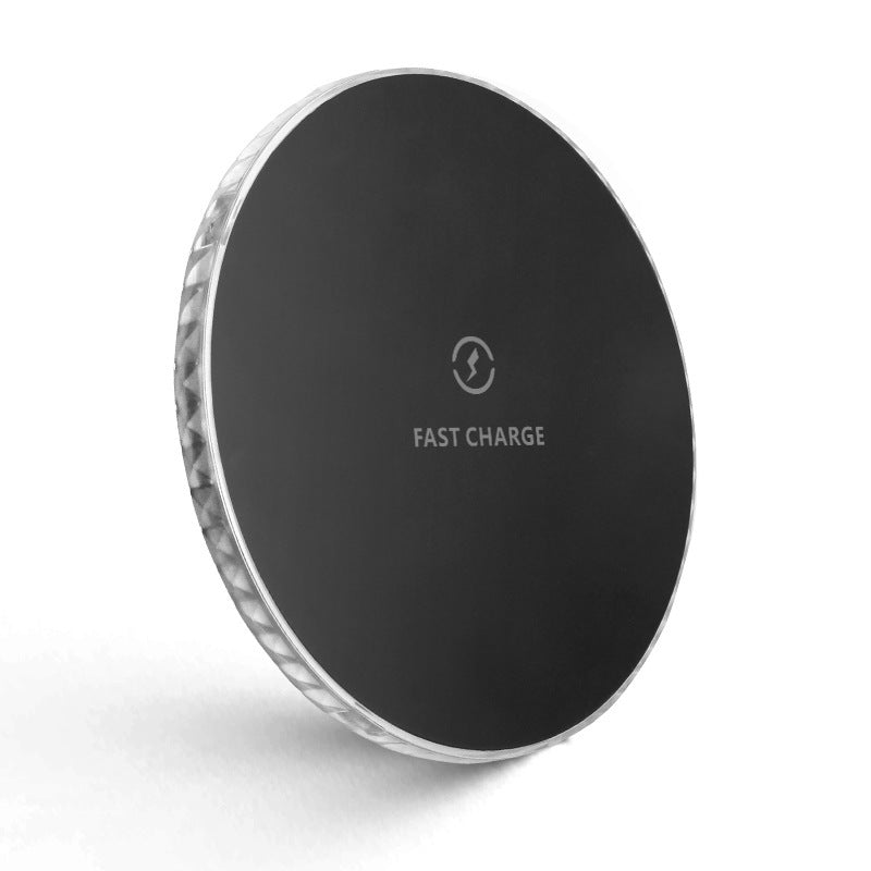 KTX-925267 10W Round Wireless Charger for Apple and Android Devices - Fast Charging with Indicator Function
