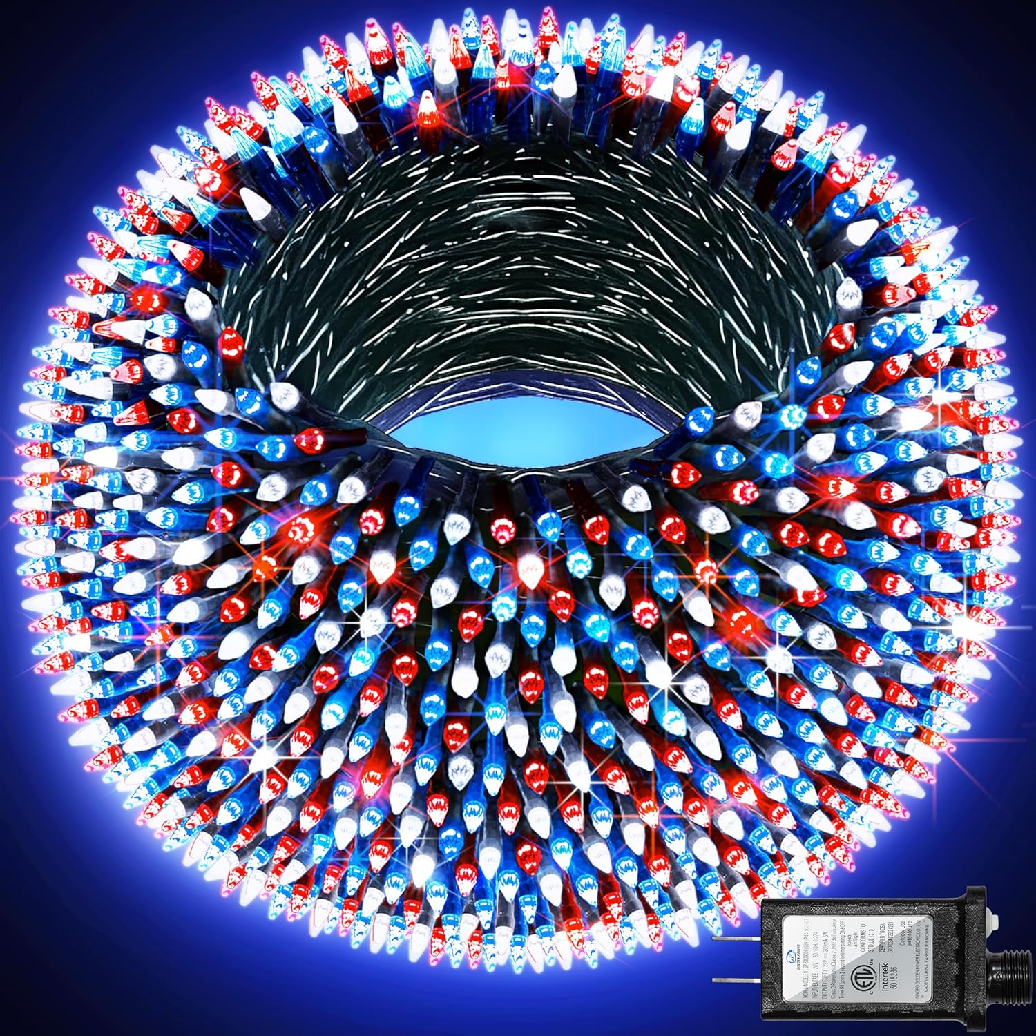 KTX-925395 470ft 1500 LED Outdoor Christmas String Lights - 12 Modes, Dimmable, Timer, Waterproof for Home and Holiday Decor